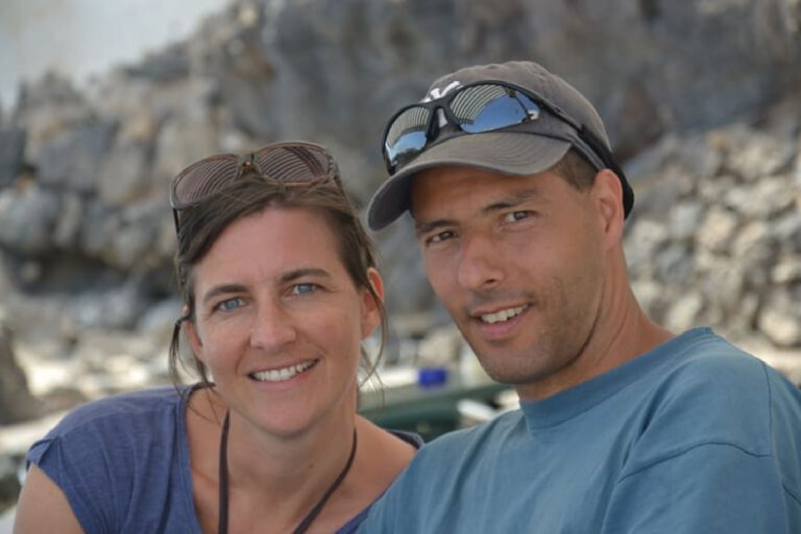 Heike und Carlos Cabrera im Freien.