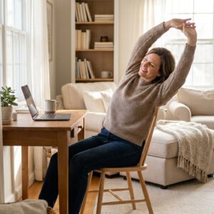 Gesund im Homeoffice – Stuhlgymnastik am Arbeitsplatz